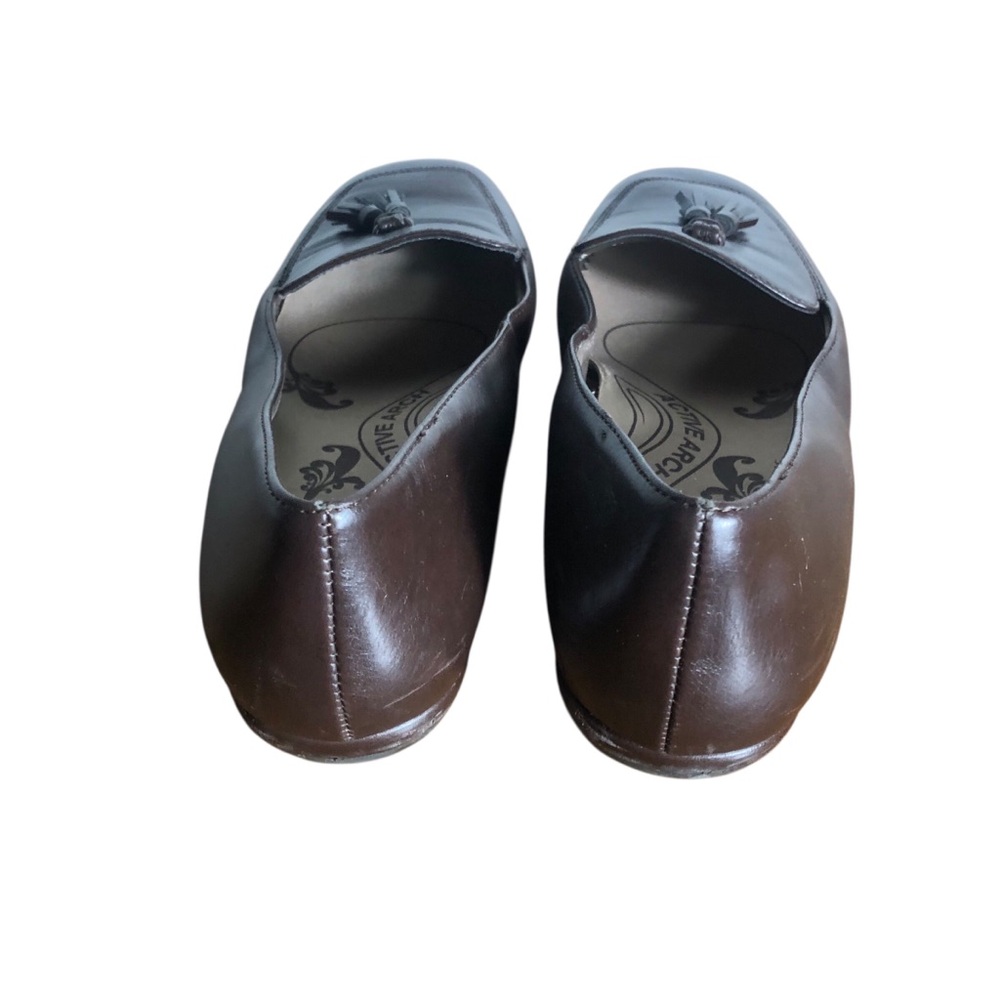 Life Stride brown leather Active Arch comfort loafer shoes Sz 7.5 - Picture 4 of 6